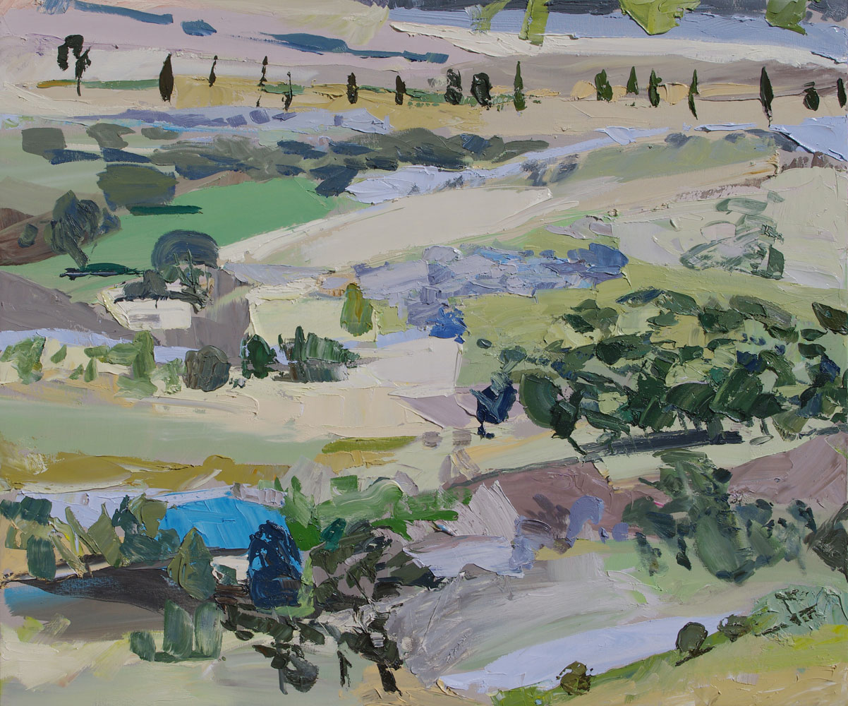 Abstract Landscape oil painting by Lise Temple