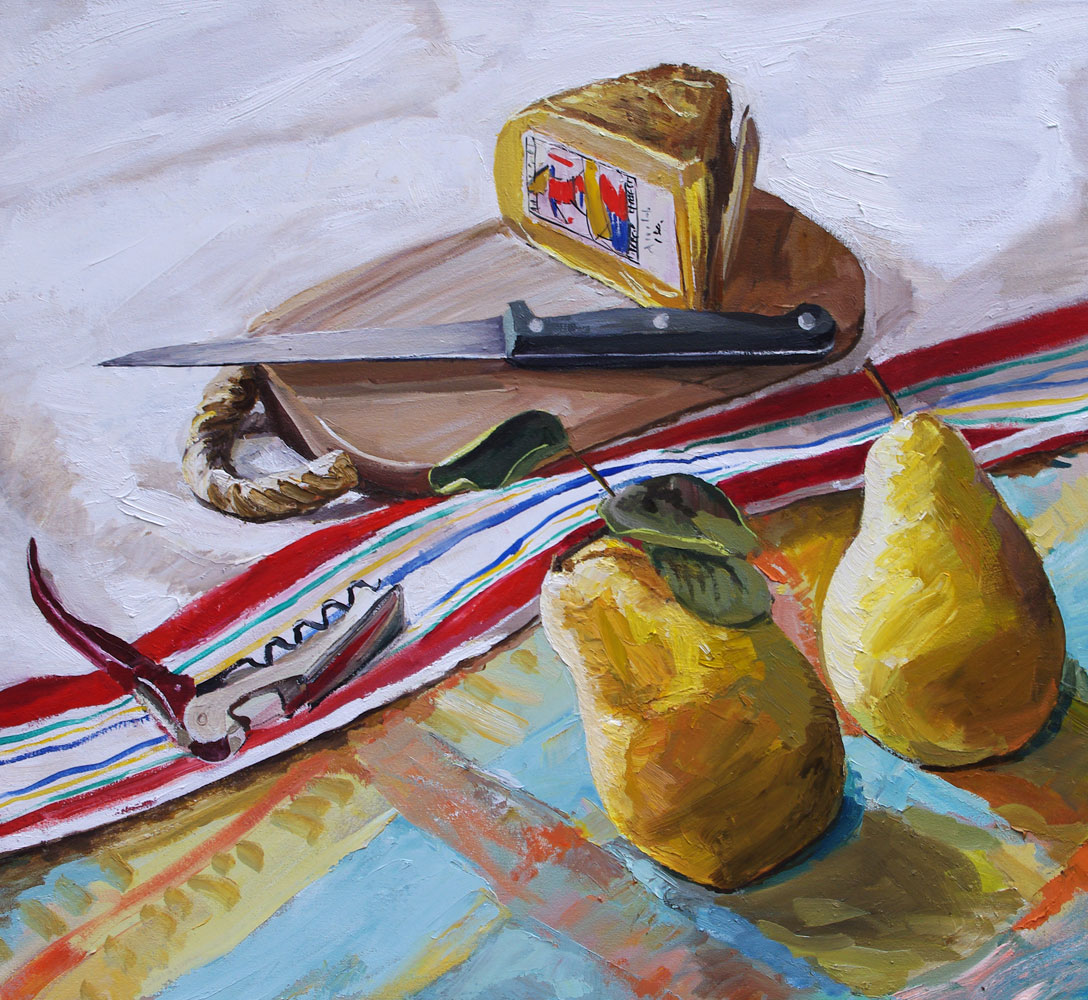 Still life, food painting by Australian artist Lise Temple