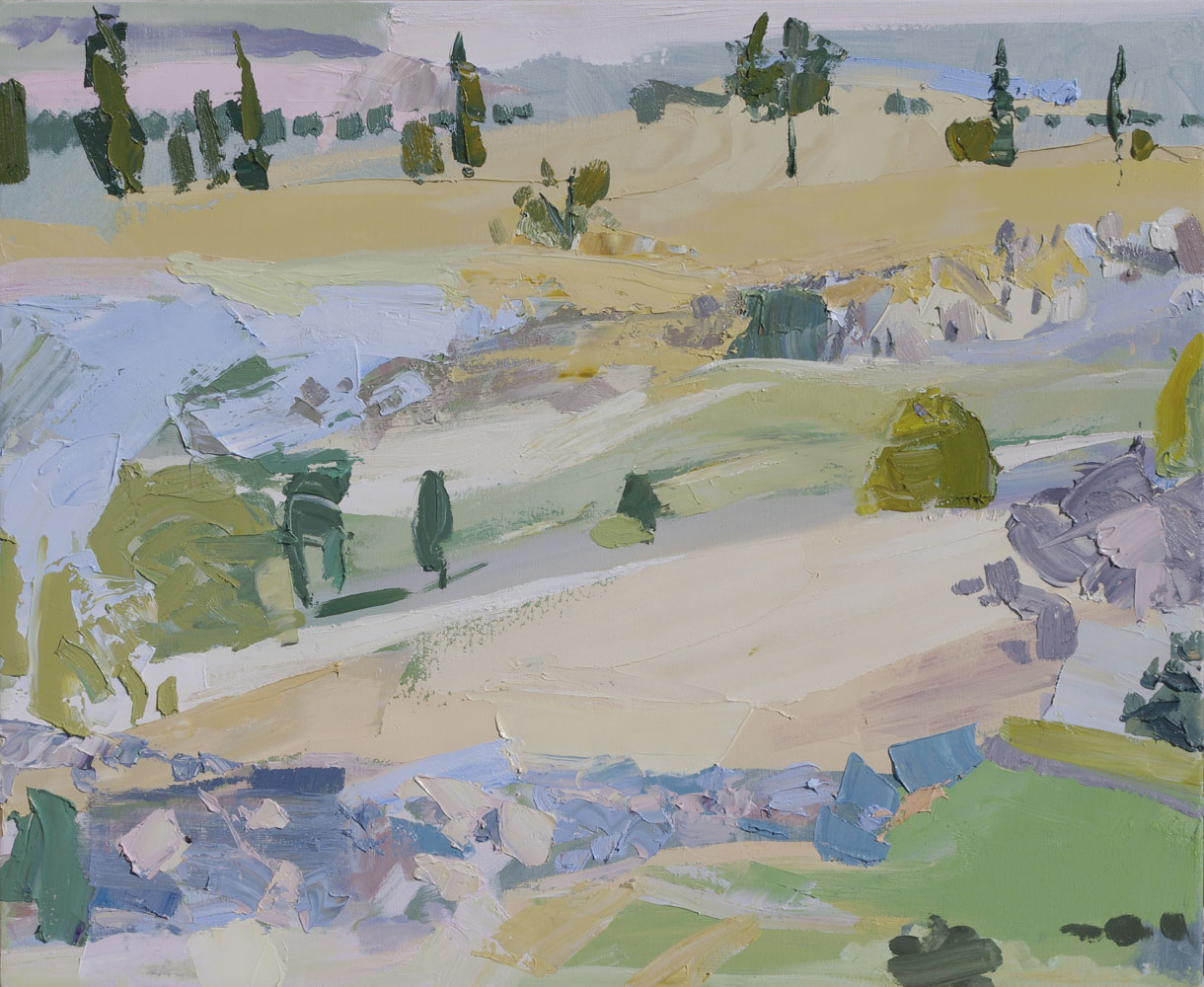 Abstract Landscape oil painting by Lise Temple