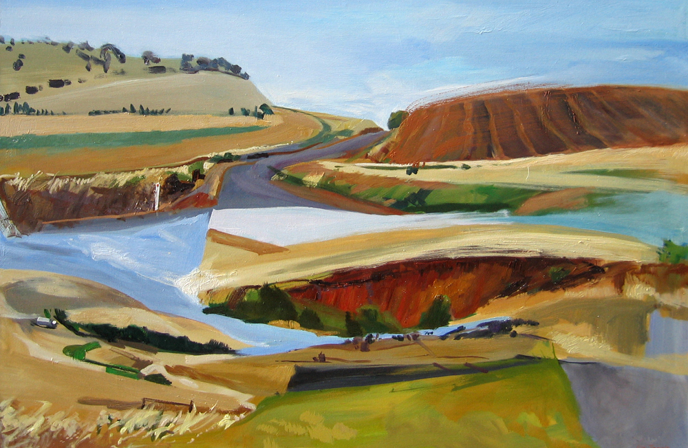 painting of road